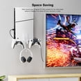 thumbnail image 2 of Durable Iron Wall Mount Bracket Set for PS5 Slim Space-Saving, Secure, and Convenient Storage with Dual Charging Cable, 2 of 10