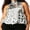 Silver, variant on LMLYSoH Women Tank Tops Plus Size Halter Neck Sleeveless Sequin Decor Summer Glitter Vest