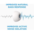 thumbnail image 4 of Foam Masters Memory Foam Ear Tips for AirPods Pro | Comfortable | Secure | Better Noise Cancellation | Version 3.0 Replacement Buds (Large - 3 Pairs, White), 4 of 5