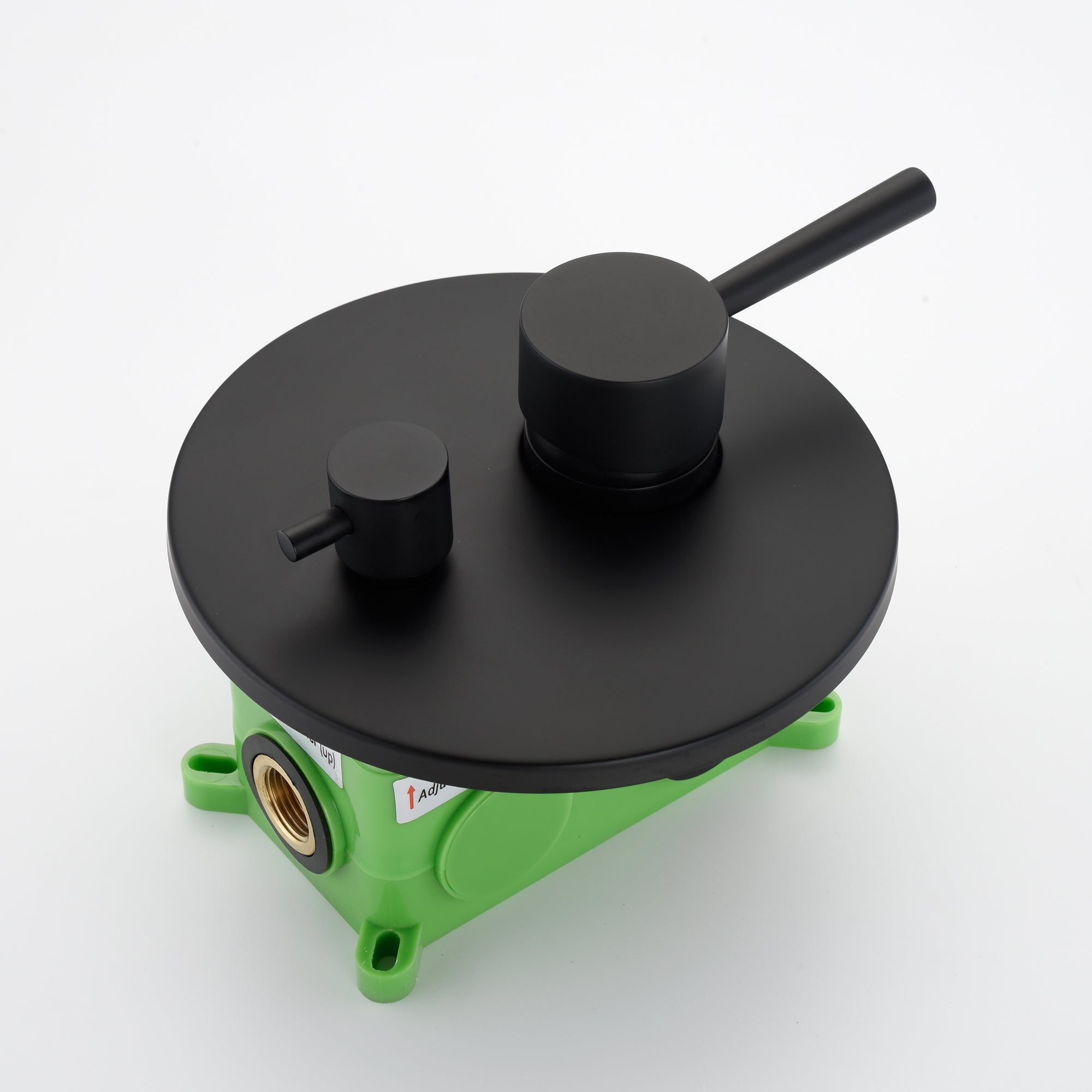 Sumerain Matte Black Rain Shower System Set with Waterfall Tub Spout