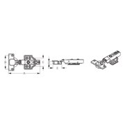 Sea-Dog 2019641 Soft Close Concealed Stainless Steel Cabinet Hinge