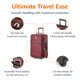 thumbnail image 3 of Juego de equipaje Amazon Basics Carry On de 23 pulgadas con bolsa de mano roja, 3 of 6