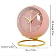 thumbnail image 3 of Relojes Despertadores, Retroiluminación Retro, Diseño Simple, Pequeño Reloj de Escritorio con Luz , Silencioso, Sin Tictac, Funciona con Pilas, Verde, 3 of 5