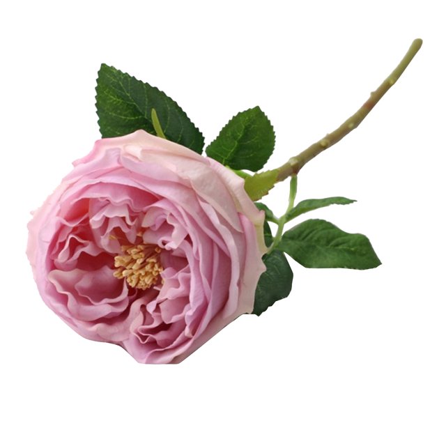 Artificial Silk Flower Real Touch Fake Long Stem Roses for Home Party Wedding DecorationLight Purple