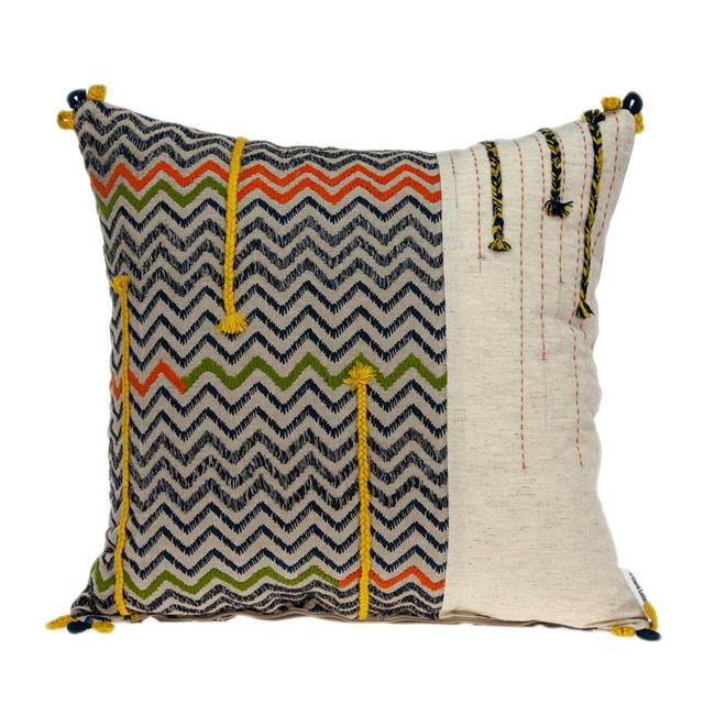 Parkland Collection Pild11122p Dalia Multi Color Square Bohemian Pillow Cover With Poly Insert 20 X 20 X 7 In Walmart Com Walmart Com