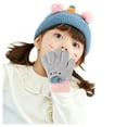 thumbnail image 4 of Gubotare Winter Gloves for Kids Kids Gloves Knit Gloves for Kids Winter Gloves for Little Boys Girls Stretchy Warm Magic Gloves (Grey,One Size), 4 of 5