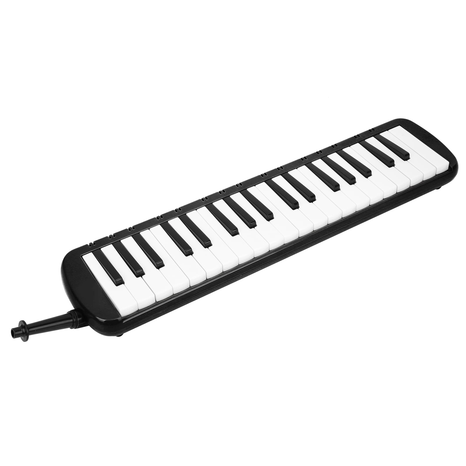 black 37 Keys Melodica Impact Convenient Easy To Play Melodica Blowpipe Kit for Playing for Concert 