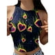 thumbnail image 1 of Txlixc Camisole sin mangas para mujeres recorta chalecos con estampado de patrón estético de moda y recorta chalecos de camuflaje de verano Txlixc moda, 1 of 6