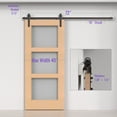 thumbnail image 5 of ATT Hardware 8FT Oil Rubbed Bronze Interior Sliding Barn Door Hardware-Sturdy&Smooth-Modern Antique Style, 5 of 5