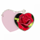 thumbnail image 1 of Rojo oscuro Rosas Flores Bolsa de viaje Mirror maquillaje corazón rosa, 1 of 4