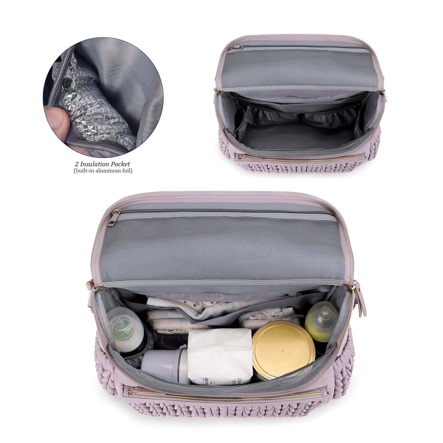 Convertible Diaper Bag Backpack, Waterproof Stylish Nappy Changing Bag, Travel Mummy Bag with Changing Pad & Shoulder Strap