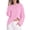 Pink White Stripe, variant on PINKSIR Women's Oversized Striped Long Sleeve T Shirt Cotton Crewneck Casual Tops