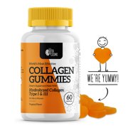 Collagen Gummies for Healthy Hair, Skin, Nails, Bone Loss, Anti-Aging, Gelatin-Free, By VitaCosmo, 60CT
