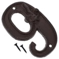 thumbnail image 1 of Letreros con número de puerta de metal fundido para puerta de habitación, números de puerta digitales para baño, buzón negro, dirección y número, 1 of 6