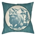 thumbnail image 3 of Artistic Weavers Lodge Cabin Raccoon Ridge Pillow Poly Filled 18' x 18', 3 of 7