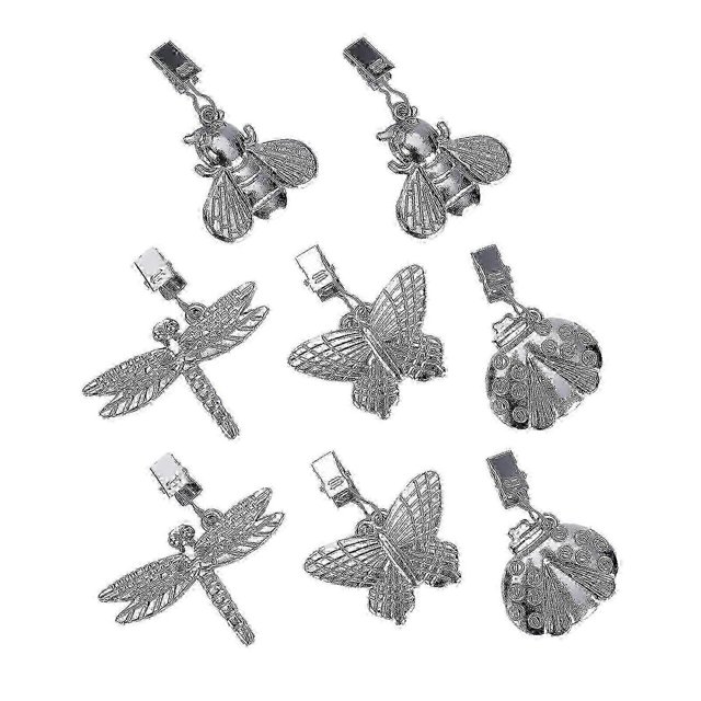 Tablecloth Weights Metal Table Clip Pendant 8Pcs Antique Butterfly Weights Clip compatible Outdoor Garden Party Picnic Camping Table_Special Gift