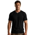 thumbnail image 6 of Mens Quick Dry V Neck T-Shirts Workout Soft Short Sleeve Moisture Wicking Running Athletic Gym Casual Tee Tops with Pocket Black, 6 of 9