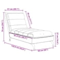 thumbnail image 4 of vidaXL Chaise Lounge with Cushions Blue Fabric, 4 of 5