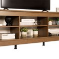 thumbnail image 5 of Madesa Media Console TV Stand Entertainment Center with 6 Shelves and Cable Management for 65, 75 Inch Television Living Room and Bedroom Modern Wooden - Rustic, 5 of 5