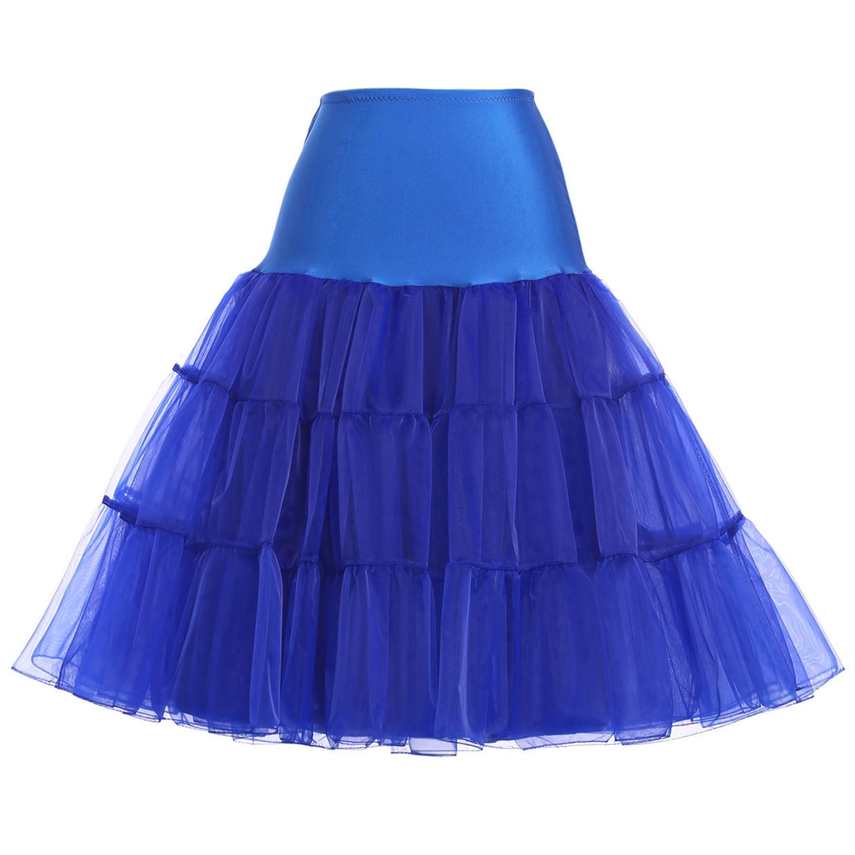 Petticoat Two layers Wedding Vintage Prom dress Swing Casual Solid Ballet Kids 