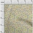 thumbnail image 2 of oneOone Velours Jaune Tissu Floral Rétro Robe Tissu Tissu Imprimé par la Cour 58 Pouces de Large, 2 of 5
