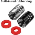 thumbnail image 2 of Valve Stem Caps, 5pcs Metal Auto Tire Valve Stem Compatible with A C E S GLK CLA GLA GLC GLE CLS SLK AMG, Leak-Proof Dust Caps (B), 2 of 2