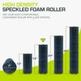 thumbnail image 2 of ProsourceFit High Density Speckled Black Foam Roller for Myofascial Release, Trigger Point Massage, and Muscle Therapy, 2 of 7