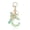 Green Butterfly C, variant on Green Glitter Initial Keychain for Women, Resin Letter A Bag Charm with Butterfly Tassel Key Ring Accessory