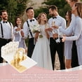 thumbnail image 5 of 4 Set Laser Cut Wedding Invitations Card 3D Tri-Fold Bride And Groom Lace Greeting Card with Envelope Gold 125x180x2mm, 5 of 5