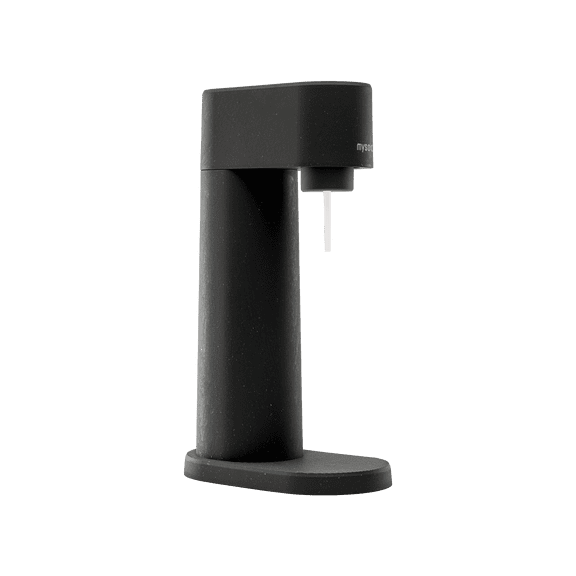 Mysoda Woody Sparkling Water Maker, Black, Wood Composite, 1L Bottle Included, No CO2 Cylinder