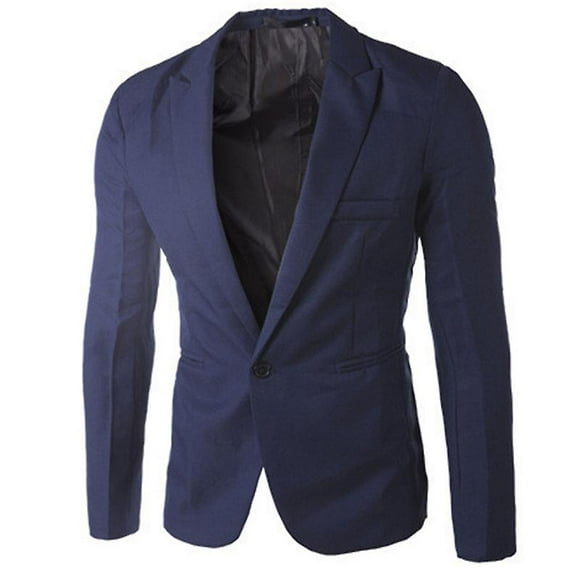 Men Business Formal Blazer Coat Casual Slim Fit Suit Jacket