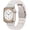 Starlight, variant on Resin Band Compatible with Apple Watch Series 7/8/9/10/11 41/40/38/42mm, Women Fashion for iWatch Series 6/5/4/3/2/1/SE, Lightweight Bracelet Wristband Replacement, Ivory White-Rose Gold
