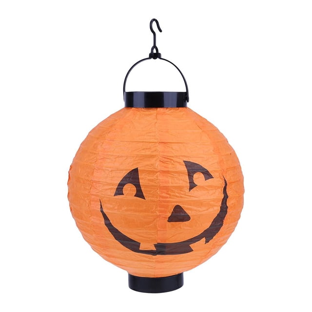 Wdftyju Lámpara de luz de linterna colgante de calabaza de papel LED Decoración de fiesta de Halloween 03 Wdftyju 1uv5qx2ht2qd7mc2D03