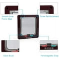 thumbnail image 3 of Pet Door 20X19.2X1.8Cm Black Automatically Close Cat Gate 4 Way Lockable Dog Door Pet Entry Safe Ferromagnetic Pet Flap Door 1Pcs, 3 of 4