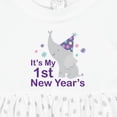 thumbnail image 4 of Inktastic It's My 1st New Year's Elephant Girls Baby Dress, 4 of 5