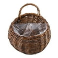 thumbnail image 1 of Eye-catching Flower Baskets DIY Woven Practical Wicker Rattan Storage Basket Gardening Supplies, 1 of 10