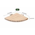 thumbnail image 3 of Bird Perch Wood Flat Perches for Bird Cages Fan Shape Platform with Stainless Steel Washers for Birds Cages Corner Shelf Parrots Hamster Gerbil ,L (6.69''x6.69''), 3 of 5