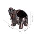thumbnail image 2 of TABLETREANDS Cenicero Con Para Exterior De Metal Marrón Con Elefante Estilo Resistente Al Viento, 2 of 6