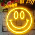 thumbnail image 2 of Smiley Face Neon Sign Dimmable Smiley Face Led Sign Smile Neon Sign For Wall Decor Smiley Face Decor For Bedroom Kids Room Smiley Neon Sign For Room D, 2 of 5