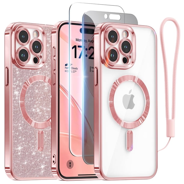 Funda Meifigno para iPhone 15 Pro Max con protectores de pantalla