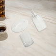 thumbnail image 3 of Unique Bargains 1 Set Durable Waves Bathroom Accessories Kit Clear Glass, 3 of 4