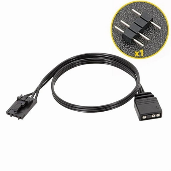 RGB Hub Adapter Cable 4Pin To 3Pin Converter For Corsair RGB HUBs Lian Li Strimer Plus Lighting Node Core Fan Device