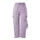 thumbnail image 5 of Pantalones cargo holgados para mujer: pierna ancha con cordón, poliéster, ropa urbana/hip hop, tallas S-XXL, 5 of 6