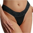 thumbnail image 4 of HUPOM Pregnancy Underwear For Women Underwear Thong Casual Tie Comfort Waist Black L, 4 of 6