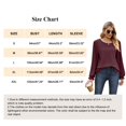 thumbnail image 3 of MOMOFEEL Puff Lace Long Sleeve Shirts for Women Crewneck Tunic Tops Waffle Knit Blouse For Spring or Summer (M9005 Wine Red S), 3 of 6