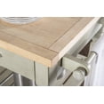 thumbnail image 4 of Linon Barker 3-Tier Mobile Serving Cart with Drawers & Towel Rack, 39" Length, Gray, 4 of 17