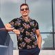 thumbnail image 4 of Fotbe Bouquet Camiseta Polo de Golf para Hombre con Estampado – Camisa Deportiva Transpirable con Cuello Abotonado-Small, 4 of 6