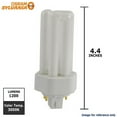 thumbnail image 2 of Ledvance/ Sylvania CFL,18 W,T4,4-Pin (GX24q-2) 20877, 2 of 5