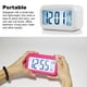 thumbnail image 4 of Matsuzay Despertador Despertador Pantalla digital Termómetro Escritorio Electrónico Funciona con pilas Calendario de cabecera Relojes de Electrónica Blanco, 4 of 6