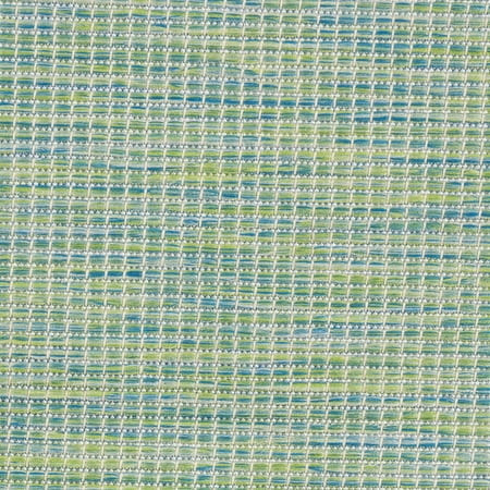 Photo 1 of 5'x7' Rectangle Indoor and Outdoor Loomed Solid Area Rug Blue - Nourison